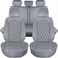 Nappa Fabric Luxury Waterproof Car Seat Covers - All-Season Cushion Fit for Honda Civic, Toyota Camry, Corolla, and More. Perfect for Sedans and SUVs with Front and Rear Protection - Enhanced Comfort and Style for Road Trips