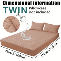 Waterproof Mattress Protector，Machine Washable Fitted Sheet，Anti-slip and Anti-stain Protection，More Sizes Optional，Christmas Home Decor