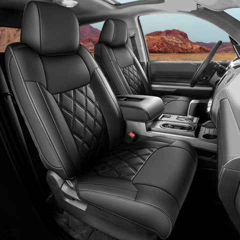 Yotruth Car Seat Cover for Toyota Tundra 2014-2021 Yotruth Car Seat Cover for Toyota Tundra 2014-2021 - Front Seat / Black - YOTRUTH
