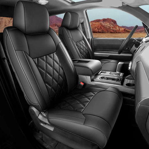 YOTRUTH 2014–2021 Toyota Tundra Seat Covers | Faux Leather