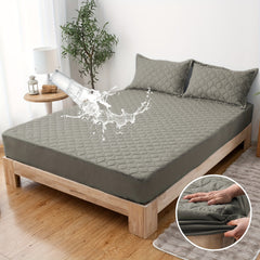 Waterproof Mattress Protector，Machine Washable Fitted Sheet，Anti-slip and Anti-stain Protection，More Sizes Optional，Christmas Home Decor