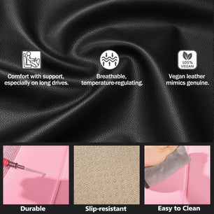 Yotruth Bling Car Seat Covers | Cute Girly Faux Leather Seat Covers for Women | Universal Fit for Most Cars Yotruth Bling Car Seat Covers | Cute Girly Faux Leather Seat Covers for Women | Universal Fit for Most Cars - Black / Front Seats - YOTRUTH