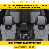 2&5-Seat Car Seat Covers, Full Coverage All-Season Car Seat Cushions, Auto Accessories, Vehicle Interior Upgrade, Stylish Car Covers, Soft Cushioning, Easytoclean Material, Longdistance Drivers TZ03