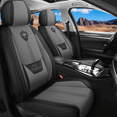 LINGVIDO Car Seat Covers Set – Premium Nappa Leather for Front Seats (2 Seats), Durable, Comfortable & Easy to Install, Fits Most Cars, Sedans, SUVs – Ideal for Commuters, Families & Road Trips