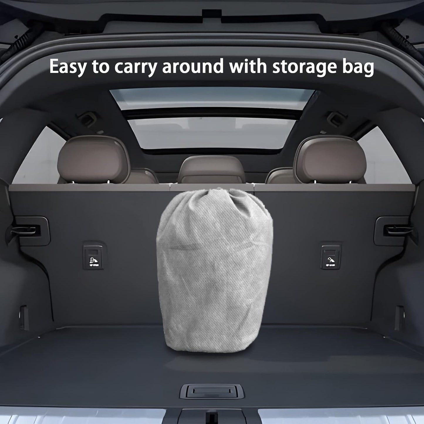 Car Cover Fit Full Size Truck Length Up to 233 Inches, Waterproof All Weather Hail Thickened Full Exterior Car Cover for Automobiles UV Protection & Windproof Vehicle Cover with Anti-Theft Rope, Truck