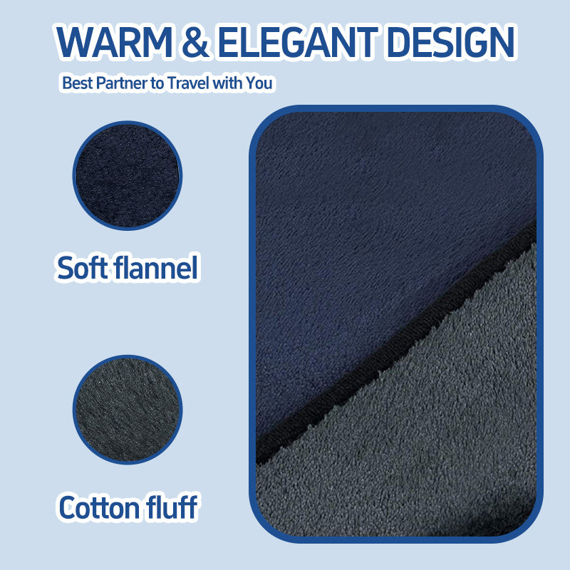 New Flannel Car Heated Blanket | 3 Heat Settings & Timer, 12V Electric, Soft Washable Throw for Winter Travel, Universal Fit for Most Vehicles, Without Battery