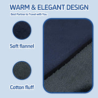 New Flannel Car Heated Blanket | 3 Heat Settings & Timer, 12V Electric, Soft Washable Throw for Winter Travel, Universal Fit for Most Vehicles, Without Battery