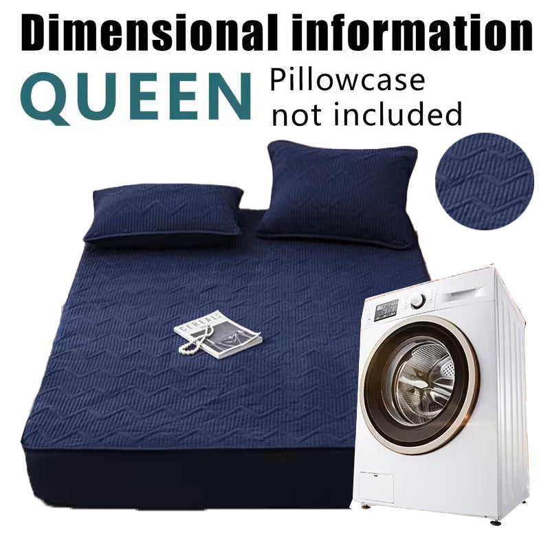 Soft Quilted Mattress Cover, Breathable Mixed Filling Thickened Pad, Without Pillowcase, Bedroom Essentials, Decorative Pad, Elegant Mattress Cover, High-Quality Stitching, Breathable Fabric, Plush Bedding, Fitted Mattress, Allergy Patients