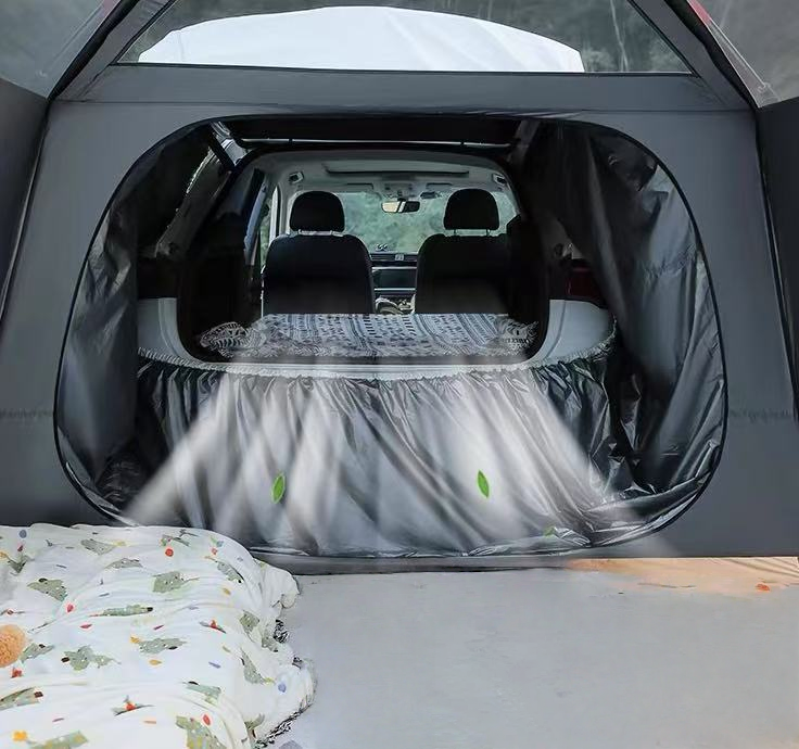 SUV Tailgate  Instant Pop-Up Car Tent , outdoor camping  , Portable Outdoor Sun Shade Shelter with Zipper Closure, Ideal for Road Trips and Field Adventures