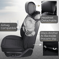 Premium Napa Fabric Waterproof Seat Covers - Year-Round Comfort for Honda, Toyota, and More. Ideal for Sedans and SUVs with Full Protection and Stylish Design for Road Adventures