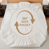 Soft Quilted Mattress Cover, Breathable Mixed Filling Thickened Pad, Without Pillowcase, Bedroom Essentials, Decorative Pad, Elegant Mattress Cover, High-Quality Stitching, Breathable Fabric, Plush Bedding, Fitted Mattress, Allergy Patients