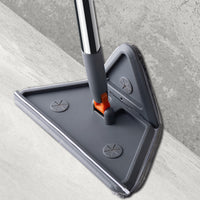 Rotating Triangle Household Mop| Suitable for Wet and Dry Use, Comes with 6 Mop Cloths| Easy to Clean Floors, Ceilings, Walls, and Glass, Cleaning Supplies and Tools Extendable to 5 Sections - No Bending, No Climbing Walls Needed