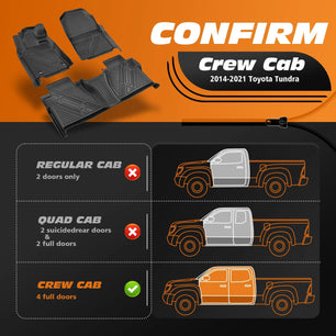 Yotruth Floor Mats for Toyota Tundra 2014-2021 (Double Cab) Yotruth Floor Mats for Toyota Tundra 2014-2021 (Double Cab) - Default Title - YOTRUTH