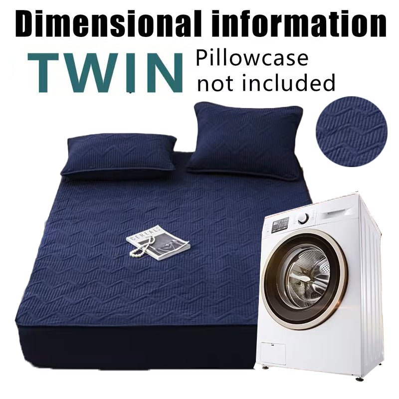 Soft Quilted Mattress Cover, Breathable Mixed Filling Thickened Pad, Without Pillowcase, Bedroom Essentials, Decorative Pad, Elegant Mattress Cover, High-Quality Stitching, Breathable Fabric, Plush Bedding, Fitted Mattress, Allergy Patients