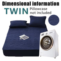 Soft Quilted Mattress Cover, Breathable Mixed Filling Thickened Pad, Without Pillowcase, Bedroom Essentials, Decorative Pad, Elegant Mattress Cover, High-Quality Stitching, Breathable Fabric, Plush Bedding, Fitted Mattress, Allergy Patients