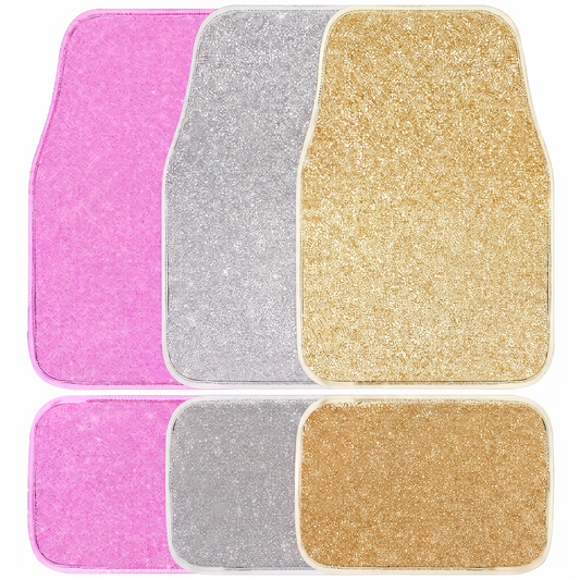 YOTRUTH Bling Diamond Car Floor Mats | 4-Piece Set