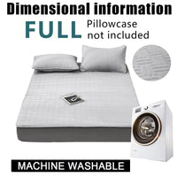 Soft Quilted Mattress Cover, Breathable Mixed Filling Thickened Pad, Without Pillowcase, Bedroom Essentials, Decorative Pad, Elegant Mattress Cover, High-Quality Stitching, Breathable Fabric, Plush Bedding, Fitted Mattress, Allergy Patients