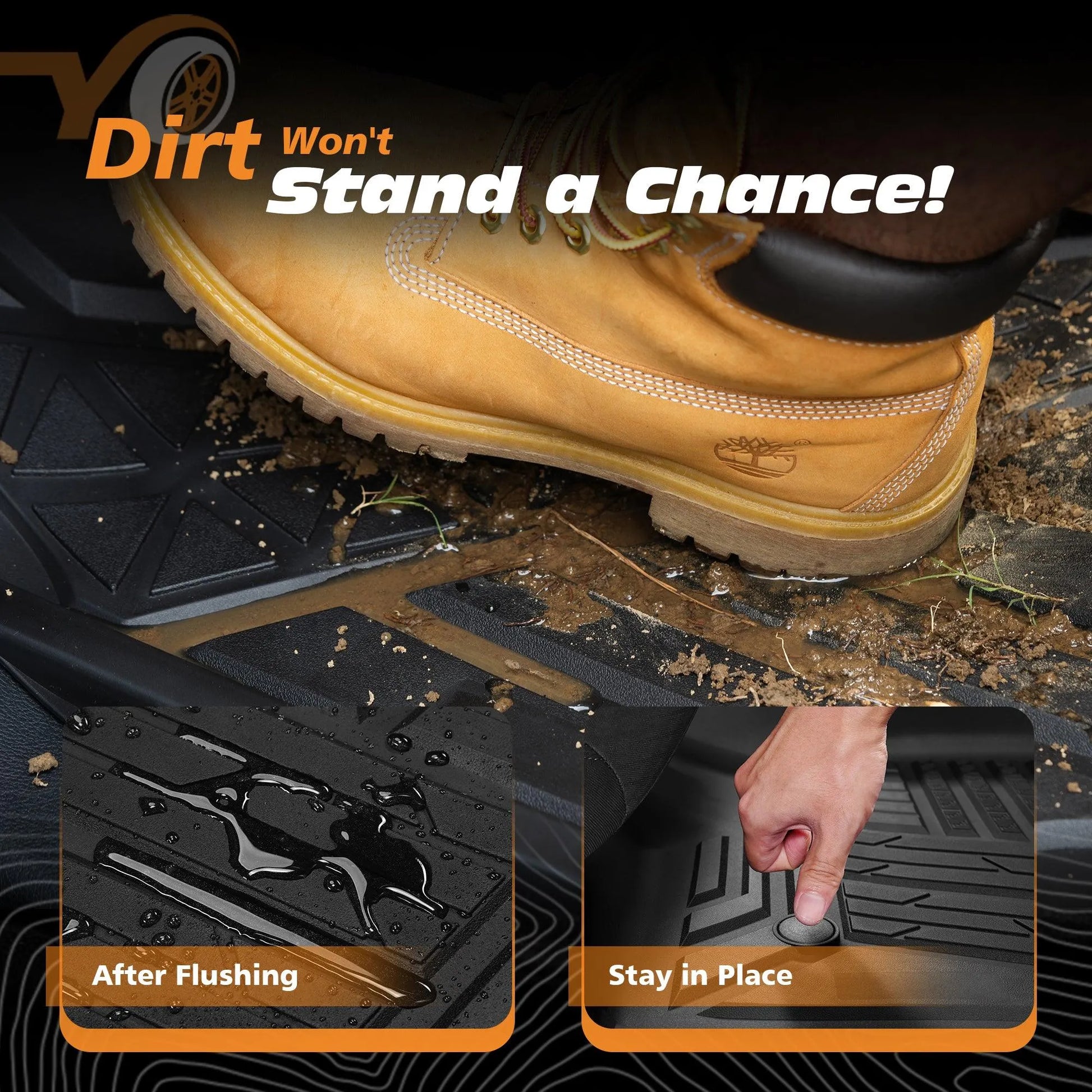 Yotruth Floor Mats for 2019-2024 Chevrolet Silverado/GMC Sierra 1500 Crew Cab & 2020-2024 Chevy/GMC 2500HD/3500HD Yotruth Floor Mats for 2019-2024 Chevrolet Silverado/GMC Sierra 1500 Crew Cab & 2020-2024 Chevy/GMC 2500HD/3500HD - Default Title - YOTRUTH