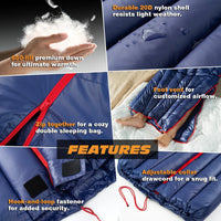 Ultralight 27oz 35°F Summer Down Sleeping Bag Ultralight 27oz 35°F Summer Down Sleeping Bag - Default Title - YOTRUTH