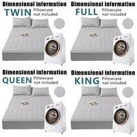 Soft Quilted Mattress Cover, Breathable Mixed Filling Thickened Pad, Without Pillowcase, Bedroom Essentials, Decorative Pad, Elegant Mattress Cover, High-Quality Stitching, Breathable Fabric, Plush Bedding, Fitted Mattress, Allergy Patients