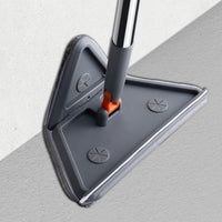 Rotating Triangle Household Mop| Suitable for Wet and Dry Use, Comes with 6 Mop Cloths| Easy to Clean Floors, Ceilings, Walls, and Glass, Cleaning Supplies and Tools Extendable to 5 Sections - No Bending, No Climbing Walls Needed