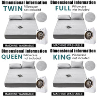 Soft Quilted Mattress Cover, Breathable Mixed Filling Thickened Pad, Without Pillowcase, Bedroom Essentials, Decorative Pad, Elegant Mattress Cover, High-Quality Stitching, Breathable Fabric, Plush Bedding, Fitted Mattress, Allergy Patients