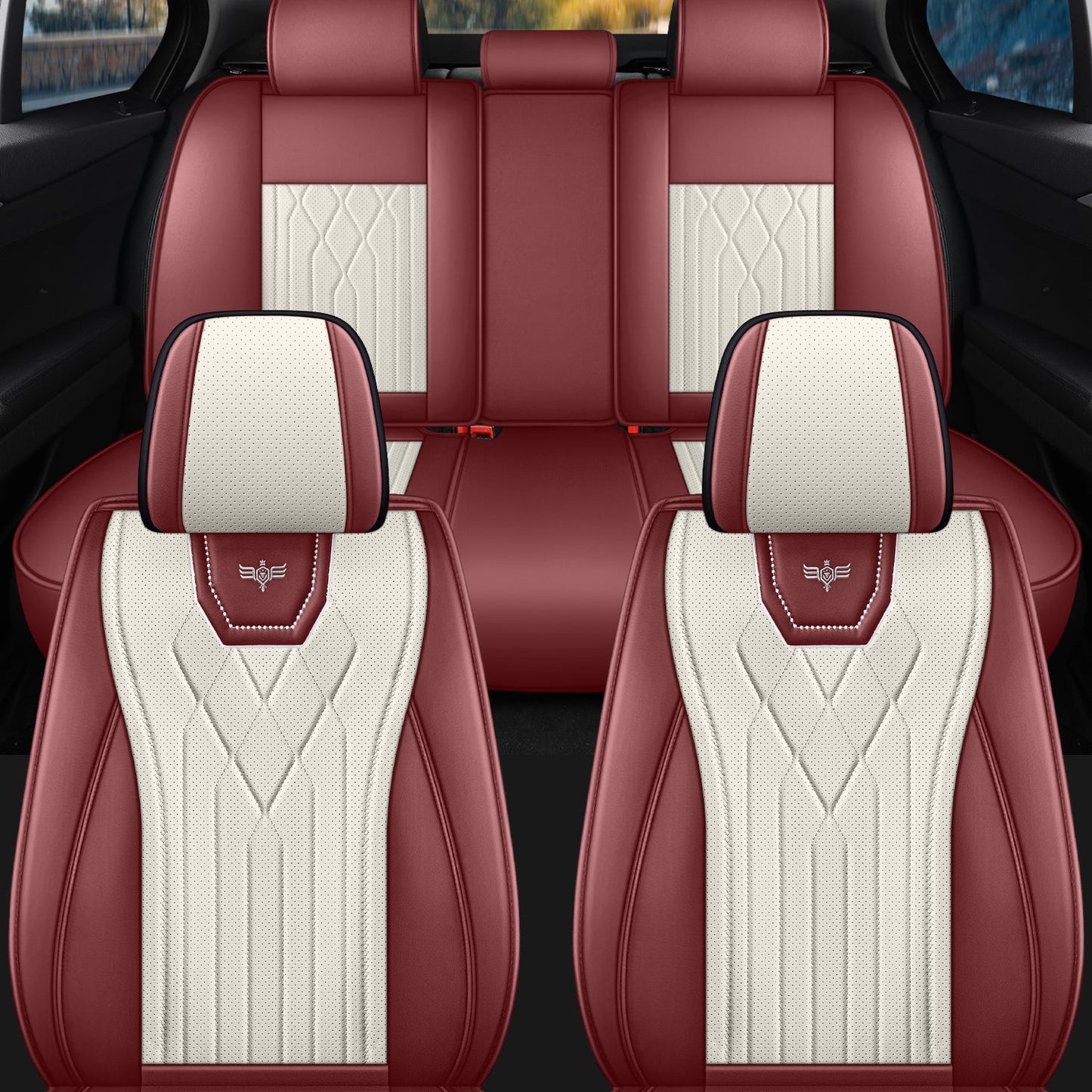 2&5-Seat Car Seat Covers, Full Coverage All-Season Car Seat Cushions, Auto Accessories, Vehicle Interior Upgrade, Stylish Car Covers, Soft Cushioning, Easytoclean Material, Longdistance Drivers, Christmas gift