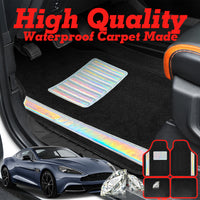 Universal Auto Floor Mats 4PCS Set, Durable Waterproof Non-Slip All-Weather Car Mats, Heavy-Duty Interior Foot Pads for Cars, SUVs & Trucks