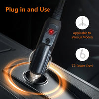 New Flannel Car Heated Blanket | 3 Heat Settings & Timer, 12V Electric, Soft Washable Throw for Winter Travel, Universal Fit for Most Vehicles, Without Battery