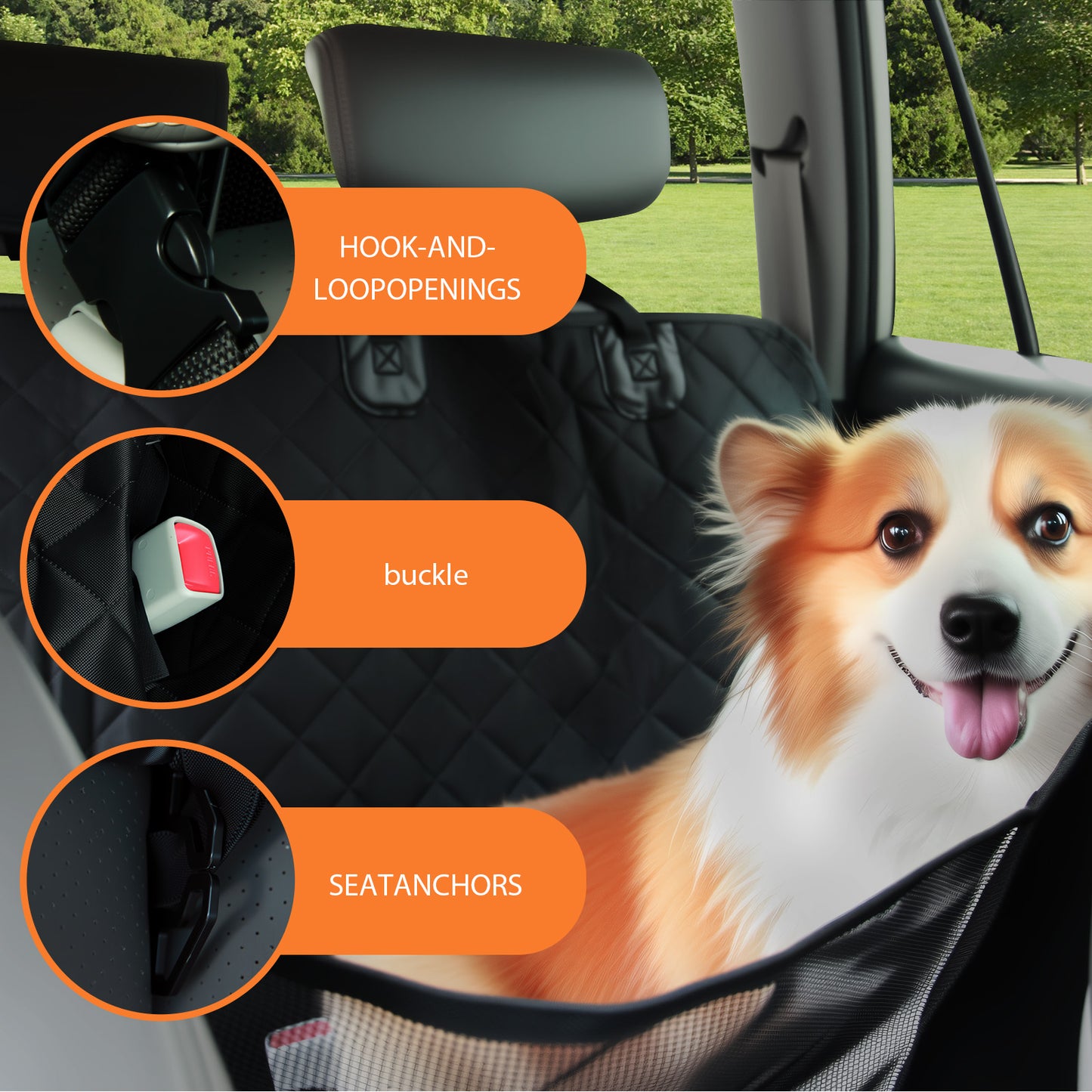 YOTRUTH Dog & Pet Seat Covers | Polyester, 10-Yr Warranty