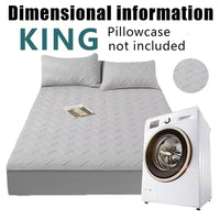 Soft Quilted Mattress Cover, Breathable Mixed Filling Thickened Pad, Without Pillowcase, Bedroom Essentials, Decorative Pad, Elegant Mattress Cover, High-Quality Stitching, Breathable Fabric, Plush Bedding, Fitted Mattress, Allergy Patients