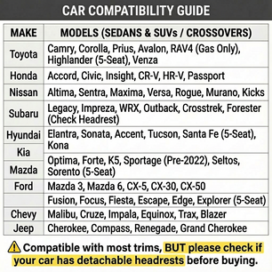 Yotruth Universal Car Seat Covers Full Set | Faux Leather Automotive Seat Covers | Fits Most Cars