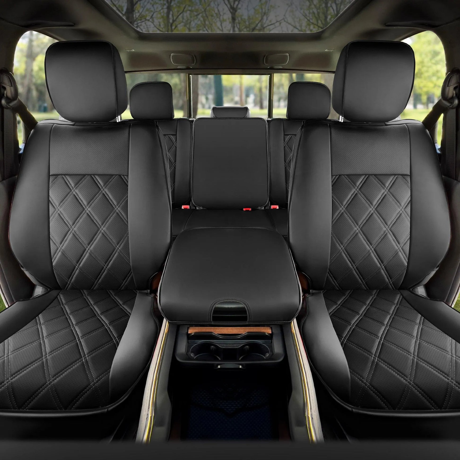 Yotruth for Tacoma Seat Covers Custom Fit For 2016-2023 Crew Double Access Cab/Extended Cab Toyota Tacoma Black Yotruth for Tacoma Seat Covers Custom Fit For 2016-2023 Crew Double Access Cab/Extended Cab Toyota Tacoma Black - Black / Full Set - YOTRUTH
