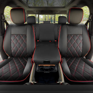 Yotruth for Tacoma Seat Covers Custom Fit For 2016-2023 Crew Double Access Cab/Extended Cab Toyota Tacoma Red Yotruth for Tacoma Seat Covers Custom Fit For 2016-2023 Crew Double Access Cab/Extended Cab Toyota Tacoma Red - Red / Full Set - YOTRUTH