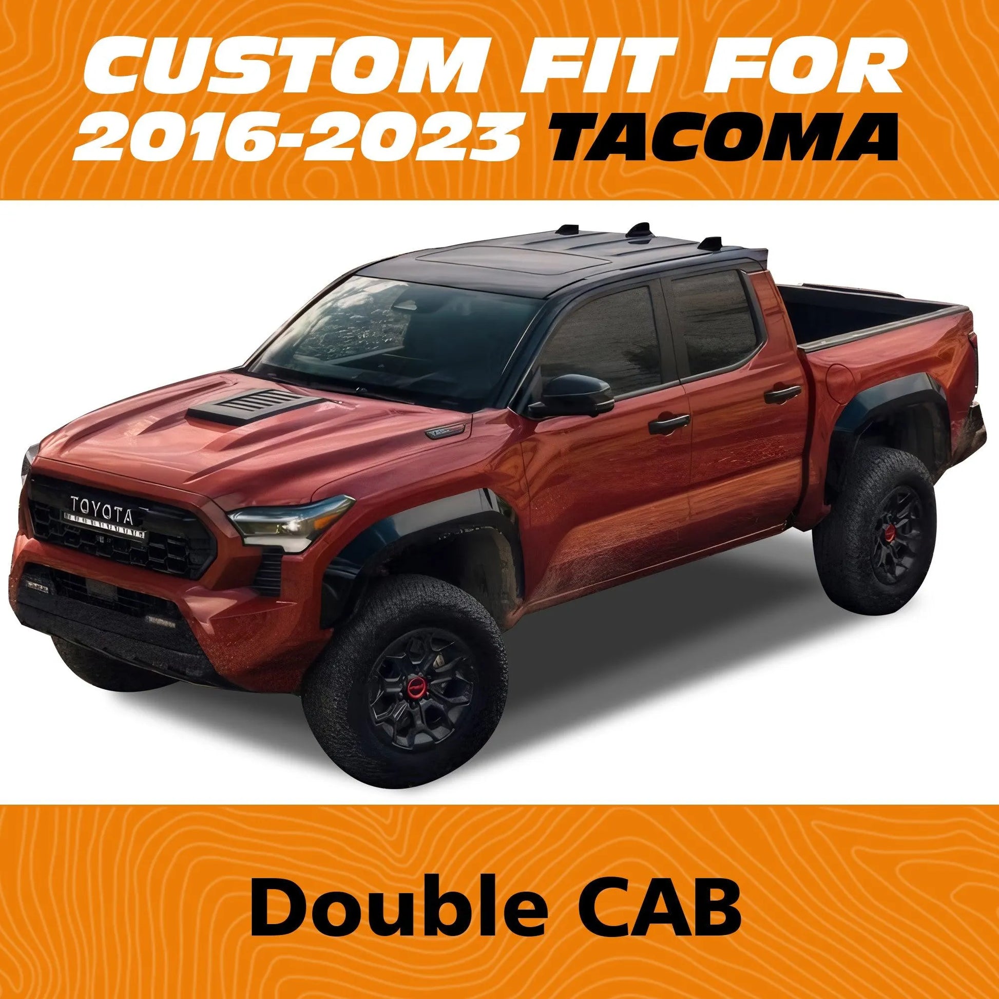 Yotruth for Tacoma Seat Covers Custom Fit For 2016-2023 Crew Double Access Cab/Extended Cab Toyota Tacoma Black Yotruth for Tacoma Seat Covers Custom Fit For 2016-2023 Crew Double Access Cab/Extended Cab Toyota Tacoma Black - Black / Full Set - YOTRUTH