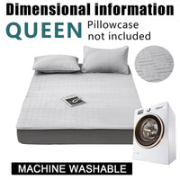 Soft Quilted Mattress Cover, Breathable Mixed Filling Thickened Pad, Without Pillowcase, Bedroom Essentials, Decorative Pad, Elegant Mattress Cover, High-Quality Stitching, Breathable Fabric, Plush Bedding, Fitted Mattress, Allergy Patients