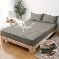 Waterproof Mattress Protector，Machine Washable Fitted Sheet，Anti-slip and Anti-stain Protection，More Sizes Optional，Christmas Home Decor