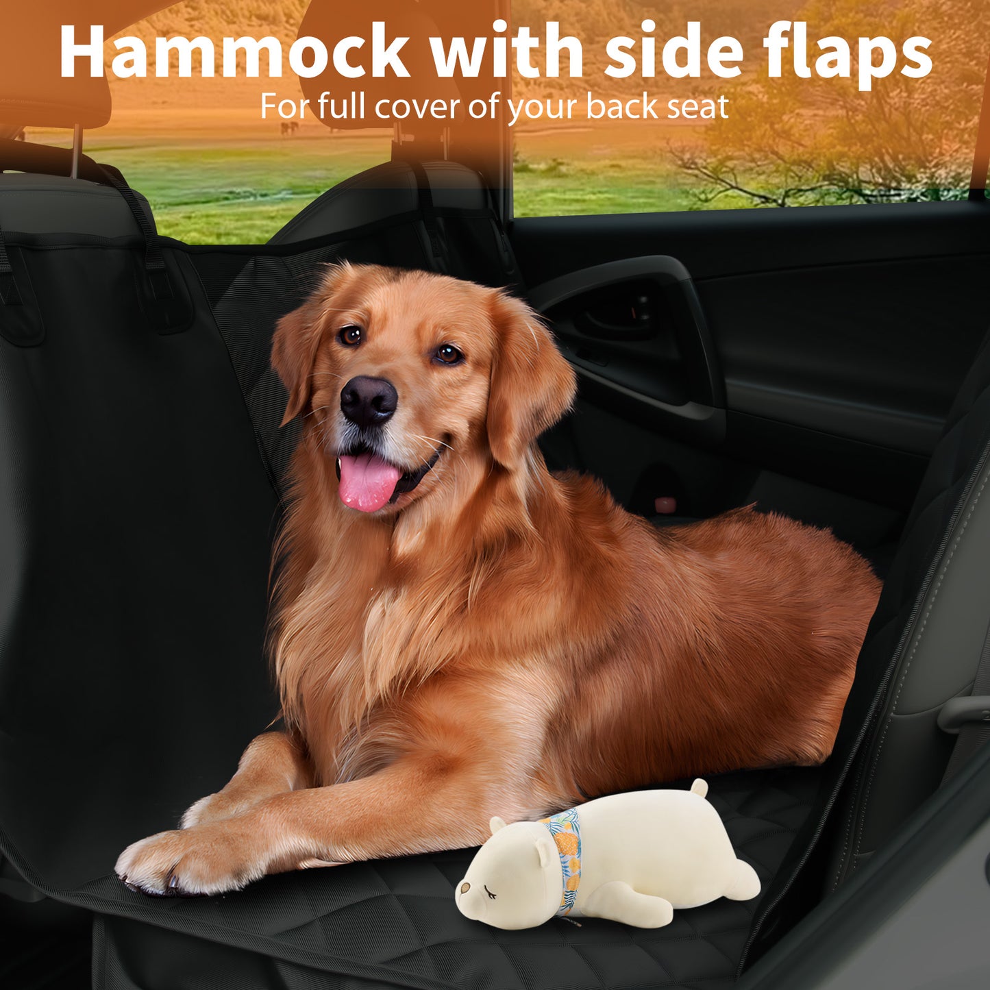 YOTRUTH Dog & Pet Seat Covers | Polyester, 10-Yr Warranty