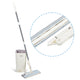 No-Bend Mop Bucket Set with 360° Rotating Spinning Drain System & Double-Sided Mop - Heavy-Duty Plastic / with 2 Washable Microfiber Cloths for Bathroom,, Floors - Hands-Free Mopping System for Use
