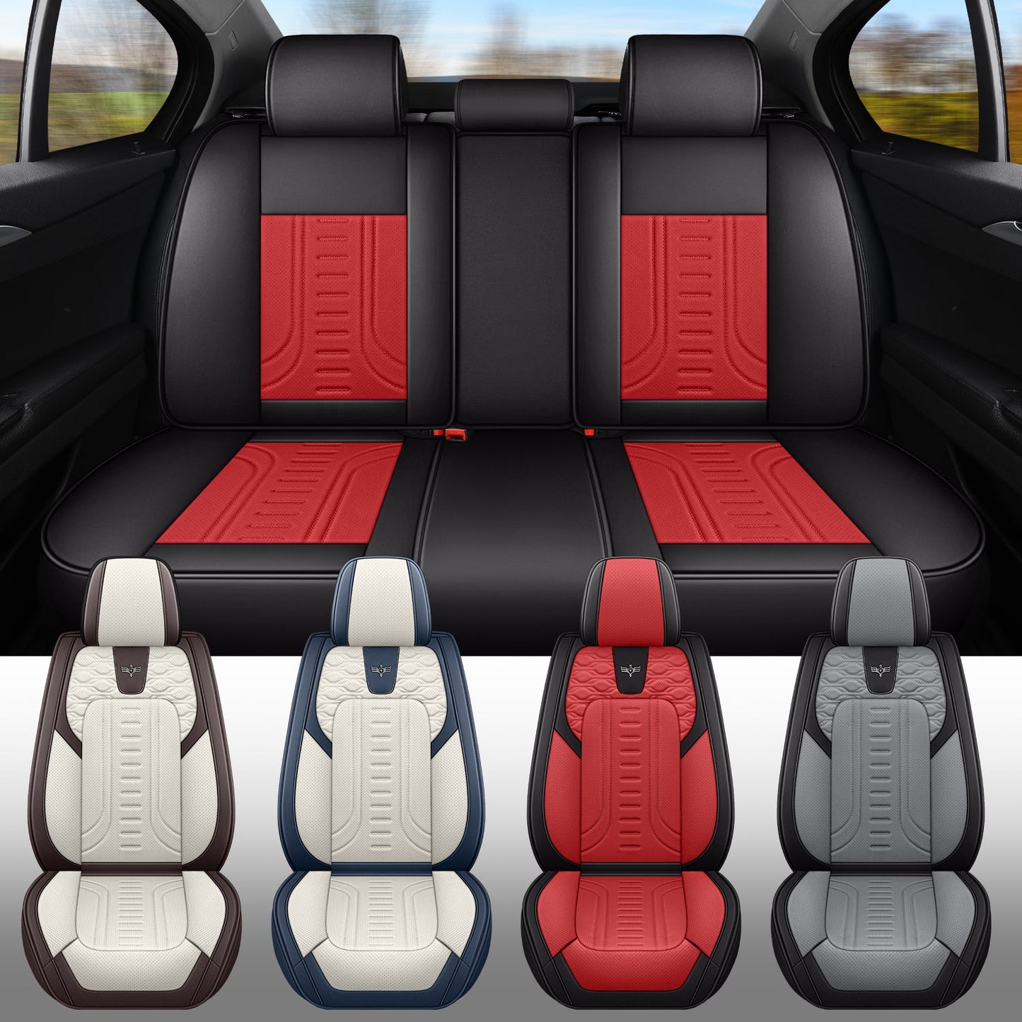 2&5-Seat Car Seat Covers, Full Coverage All-Season Car Seat Cushions, Auto Accessories, Vehicle Interior Upgrade, Stylish Car Covers, Soft Cushioning, Easytoclean Material, Longdistance Drivers, Christmas gift