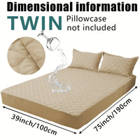 Waterproof Mattress Protector，Machine Washable Fitted Sheet，Anti-slip and Anti-stain Protection，More Sizes Optional，Christmas Home Decor