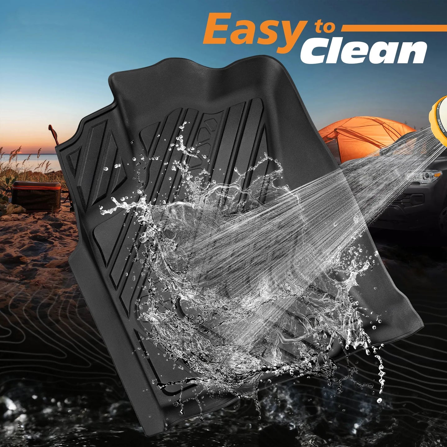 Yotruth Floor Mats for Toyota Tacoma 2018-2023 (Double Cab) SR | SR5 | Limited | TRD Off Road | TRD Sport Yotruth Floor Mats for Toyota Tacoma 2018-2023 (Double Cab) SR | SR5 | Limited | TRD Off Road | TRD Sport - Default Title - YOTRUTH