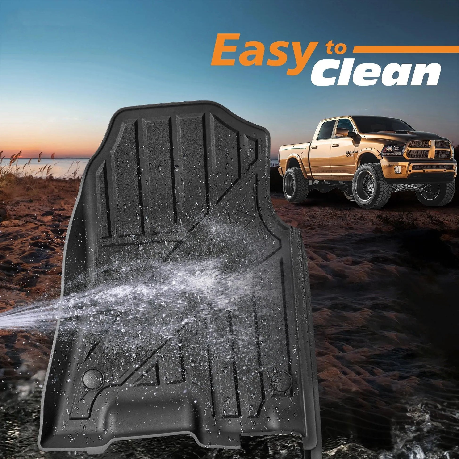 Yotruth Floor Mats for 2019-2024 Dodge Ram 1500 Crew Cab with Storage Yotruth Floor Mats for 2019-2024 Dodge Ram 1500 Crew Cab with Storage - Default Title - YOTRUTH