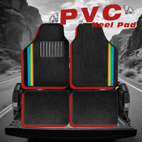 Universal Auto Floor Mats 4PCS Set, Durable Waterproof Non-Slip All-Weather Car Mats, Heavy-Duty Interior Foot Pads for Cars, SUVs & Trucks