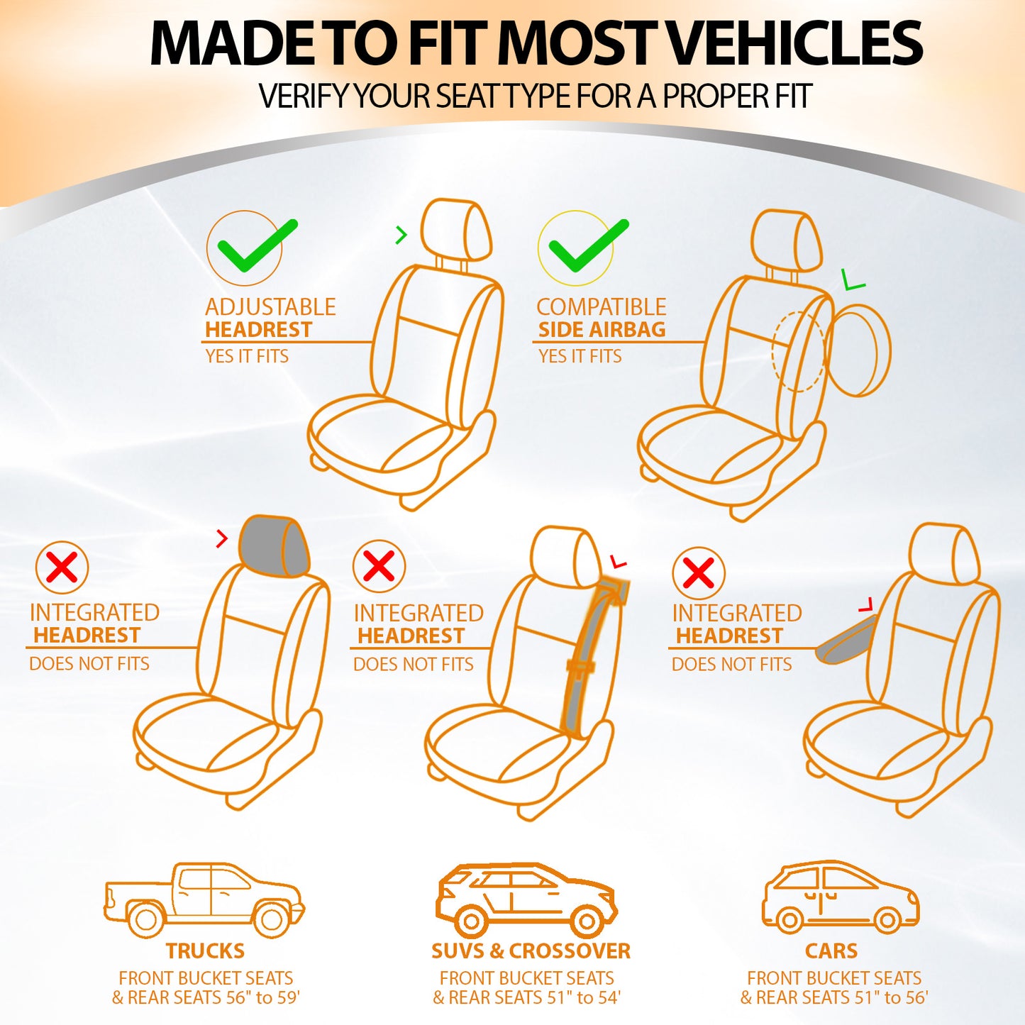 Luxury Rear Bench Car Seat Cover, Waterproof Anti-Slip Back Seat Protector, Split Bench 40/60 60/40 Compatible, Universal Fit for Cars, SUVs & Pickup Trucks