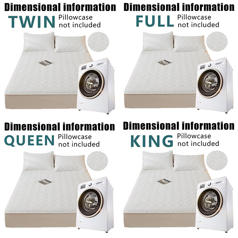 Soft Quilted Mattress Cover, Breathable Mixed Filling Thickened Pad, Without Pillowcase, Bedroom Essentials, Decorative Pad, Elegant Mattress Cover, High-Quality Stitching, Breathable Fabric, Plush Bedding, Fitted Mattress, Allergy Patients