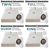 Soft Quilted Mattress Cover, Breathable Mixed Filling Thickened Pad, Without Pillowcase, Bedroom Essentials, Decorative Pad, Elegant Mattress Cover, High-Quality Stitching, Breathable Fabric, Plush Bedding, Fitted Mattress, Allergy Patients