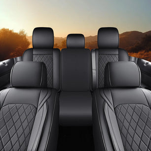 Yotruth Seat Covers for 2015-2024 Ford F150 SuperCrew & 2017-2024 F250/F350/F450 Super Duty Crew Cab Yotruth Seat Covers for 2015-2024 Ford F150 SuperCrew & 2017-2024 F250/F350/F450 Super Duty Crew Cab - Black / Front Seats - YOTRUTH