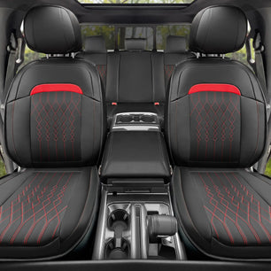 Yotruth Seat Covers Full Set for Ford F150 2009-2024, Compatible with F250/F350/F450 2017-2024, (Black&Red) Yotruth Seat Covers Full Set for Ford F150 2009-2024, Compatible with F250/F350/F450 2017-2024, (Black&Red) - Default Title - YOTRUTH