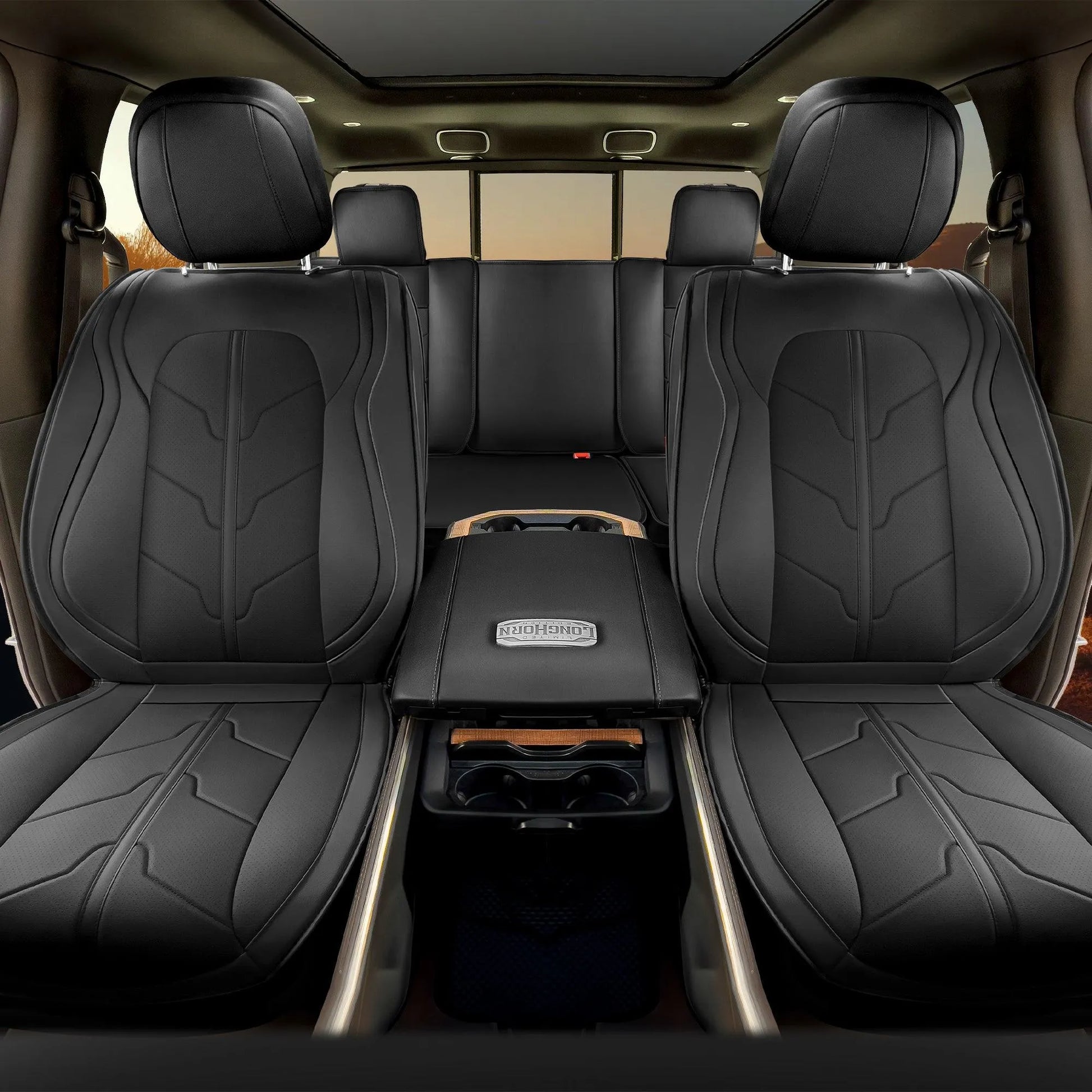 Yotruth Seat Covers for 2009-2025 Dodge Ram 1500 2500 3500 Crew & Quad Cab Yotruth Seat Covers for 2009-2025 Dodge Ram 1500 2500 3500 Crew & Quad Cab - Flat Back Seat / Black - YOTRUTH